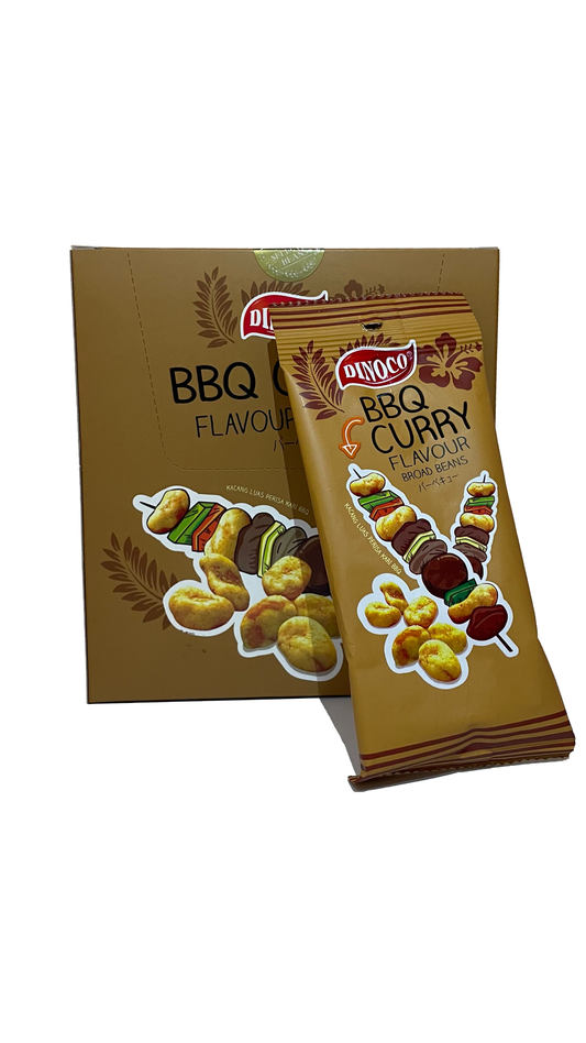 【DINOCO】brand  BBQ Curry flavored broad bean　 360ｇ (30g x 12) x 24